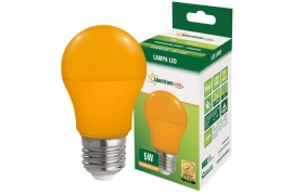 Lampadina Led E27 5W bulb A50 colorata arancione Spectrum