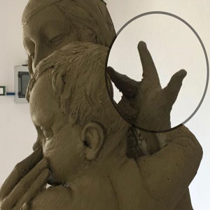 scultura padova Madonna Dell'Acqua Lurida (opera di Federico Soffiato)