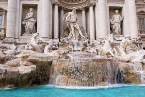 TREVI FOUNTAIN recently renovated, it is probably the most famous fountain in the modern world.